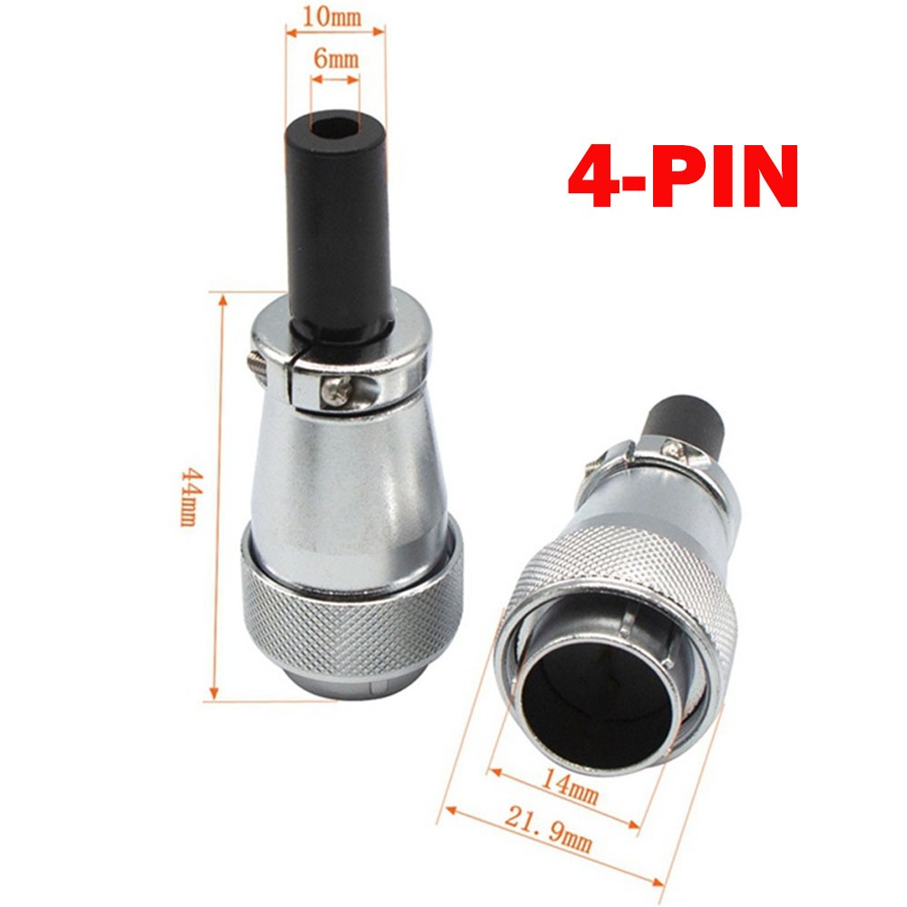 2Pc WS16 4Pin Panel Mount Electrical Wire Connector,Aviation Plug and Socket NEW