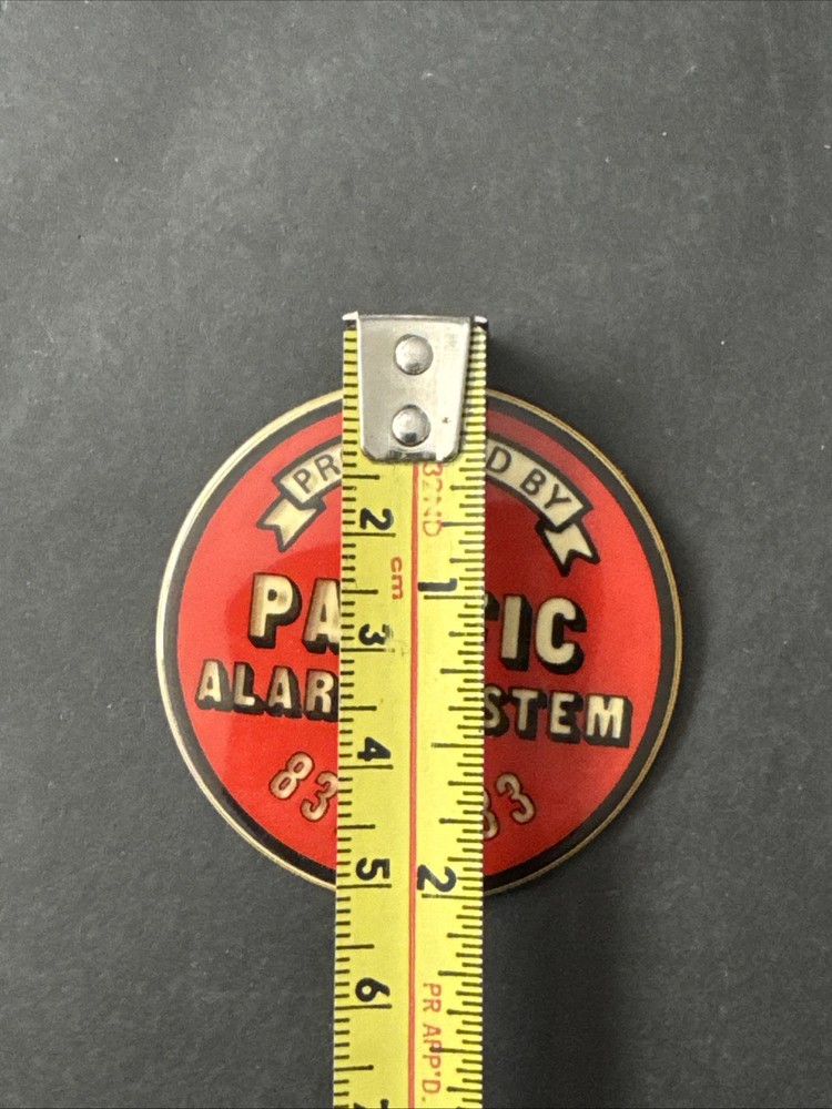 Vintage Pacific Alarm System Magnet