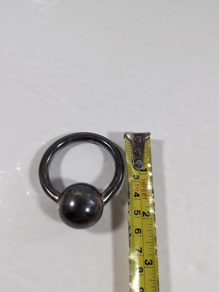 Vintage R&B Rattle Ring Teething Silver Plated?