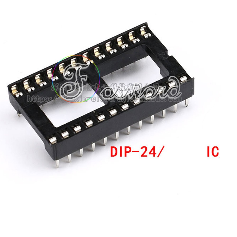 DIP/DIL IC Sockets Chip Socket Integrated Circuit Holder 6 - 40 Pin Round/Flat