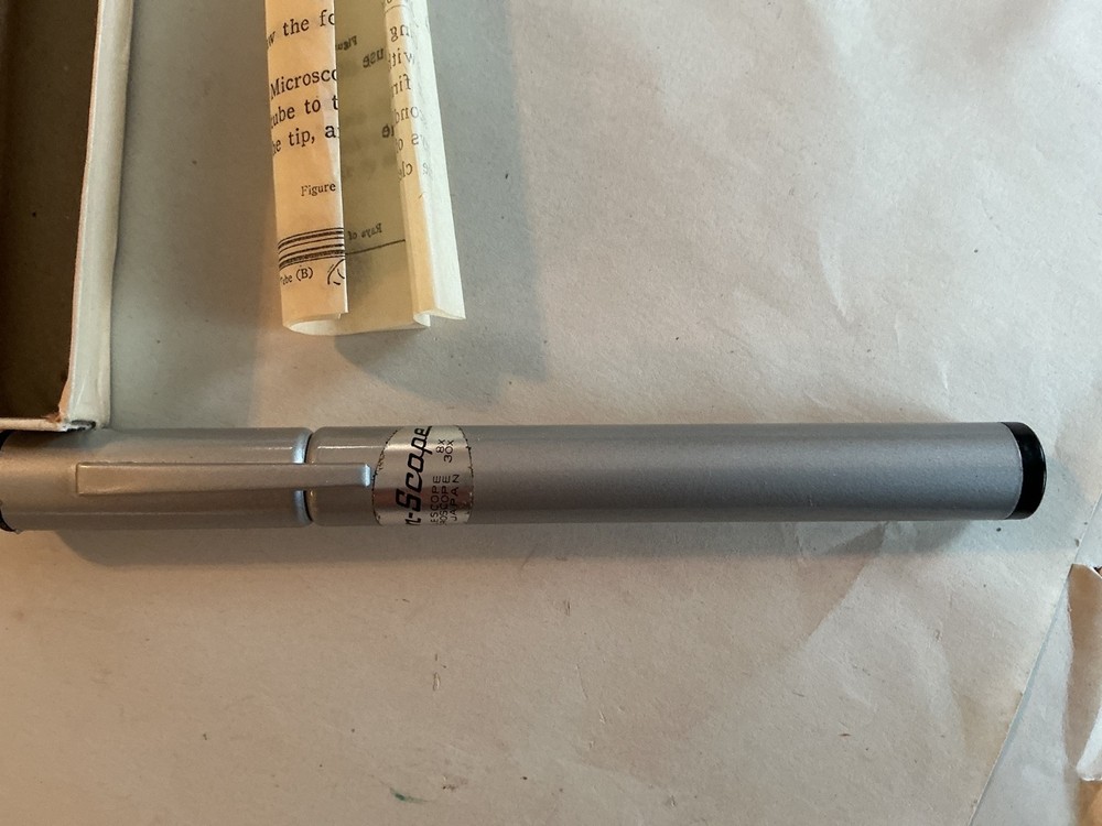 Vintage Pen-Scope Telescope/Microscope in box with instructions