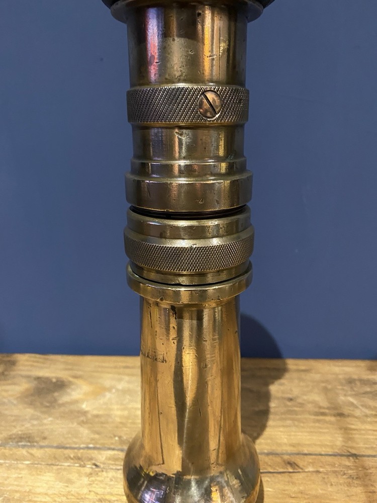 Antique Solid Brass Fire Hose Nozzle