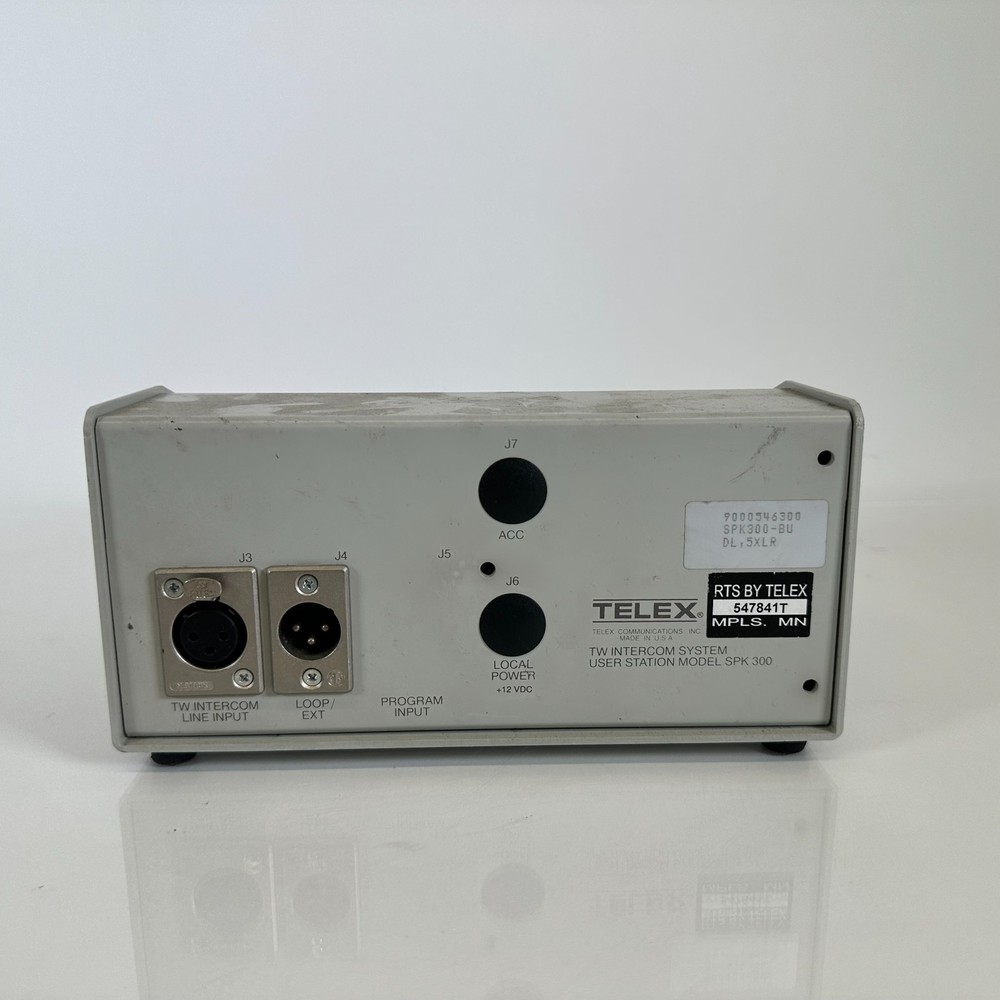 TELEX SPK300 User Station Model SPK300 Intercom System