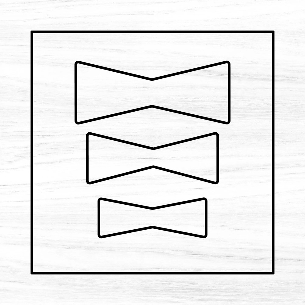 Bow Tie Acrylic Router Template