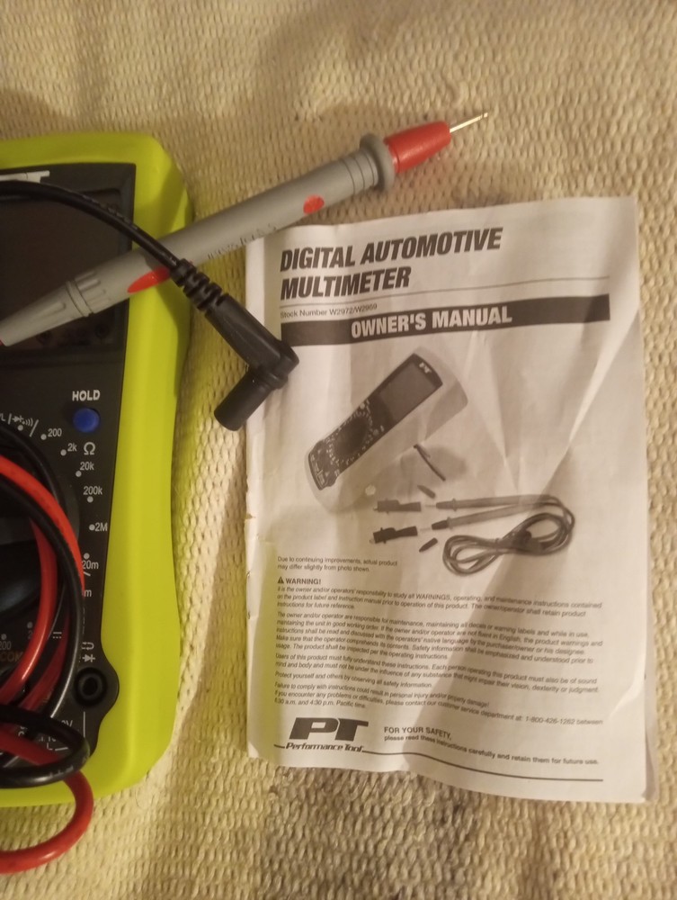 automotive digital multimeter Performance Tool