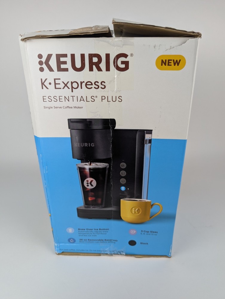 Keurig K-Express Essentials Plus Iced & Hot Single-Serve KCup Coffee Maker Black