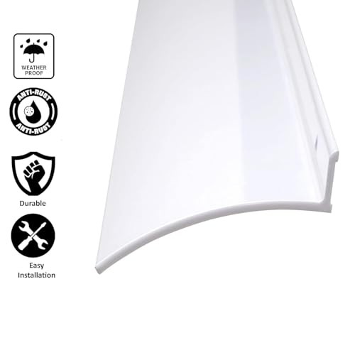 Door Rain Drip Guard, Door and Window Rain Guards House, 2.8 Inches Rain Sliver