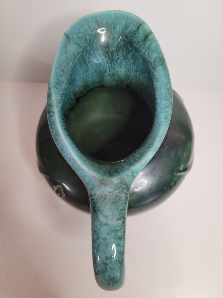 1940's Hull USA Drip Glazed Pitcher with American Eagle