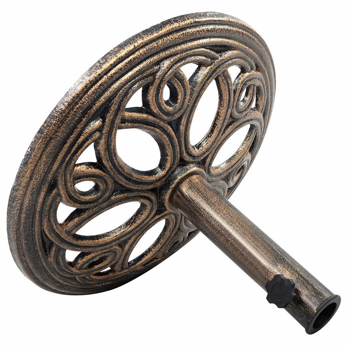 17 3/4" Round Umbrella Base Heavy Duty Stand Market Patio Outdoor Cast Iron