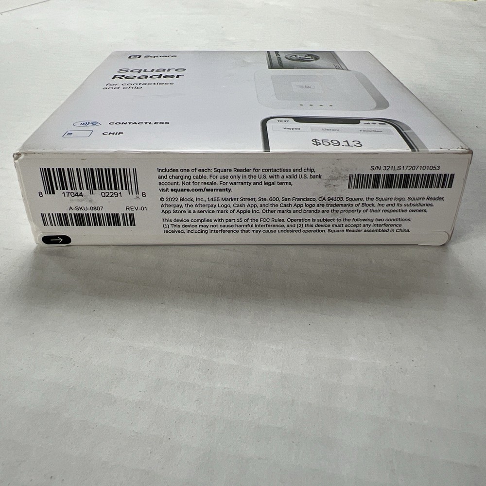 Square Reader For Contactless And Chip, New