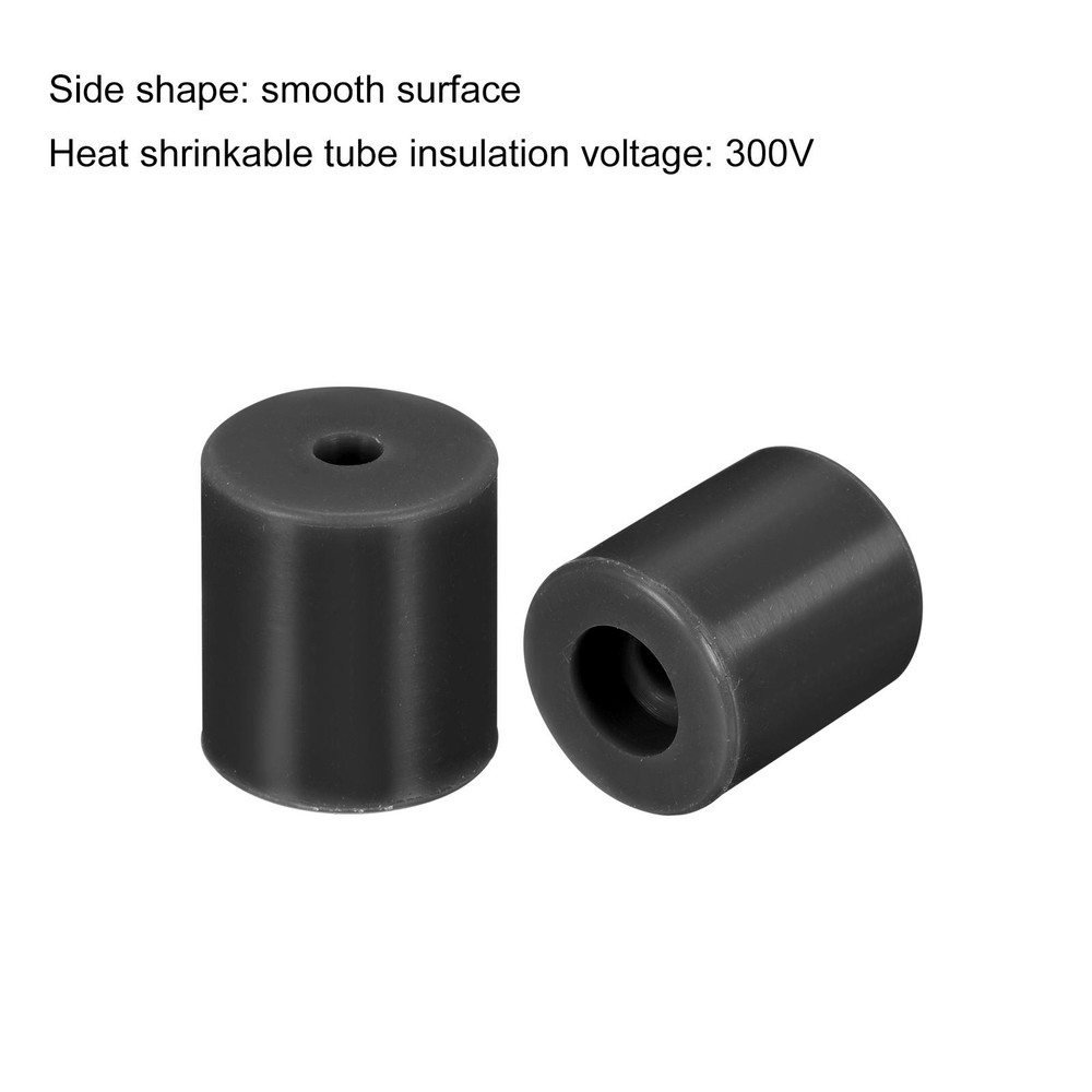 16mm/18mm 3D Printer Heat Bed Parts, Silicone Solid Bed Mounts,Black 2set