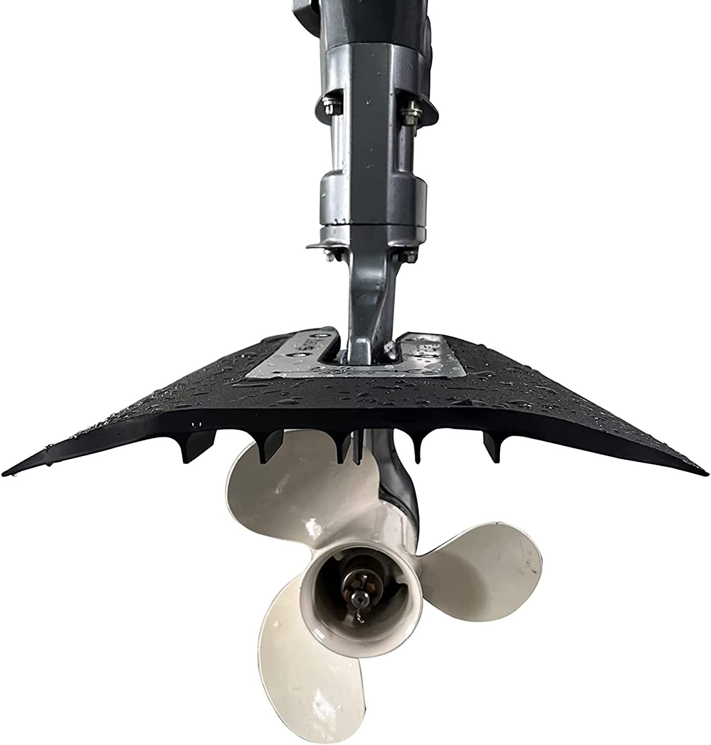 Whale Tail Hydrofoil Stabilizer for Boat Outboard 8-75 HP Motors Drive w/ Bolts