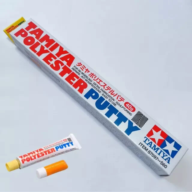 TAMIYA Polyester Putty 40g (Basic Type) Adhesives - 87097 Japan Import