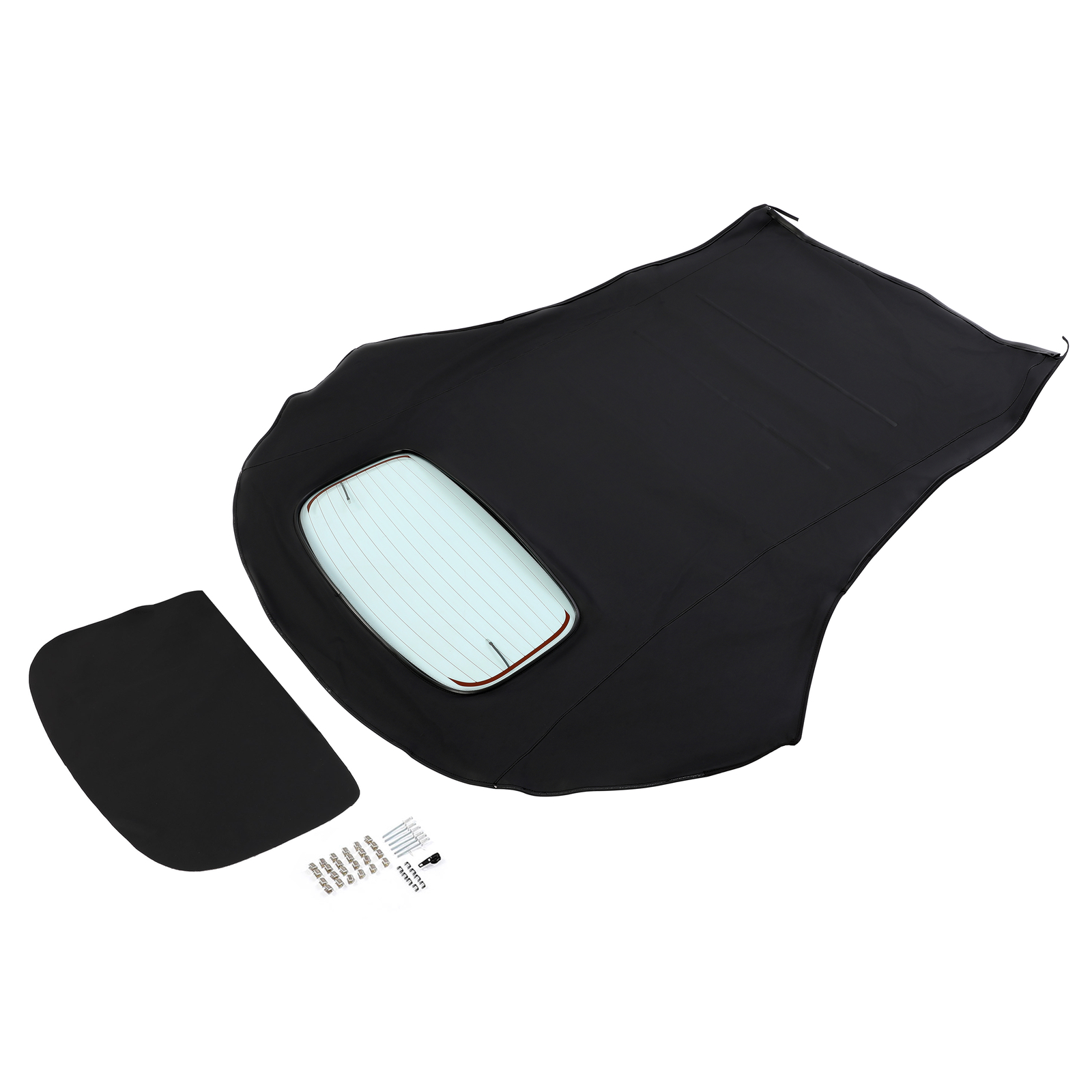 Black Convertible Soft Top Heated Glass Window For Volkswagen Beetle 2003-2010