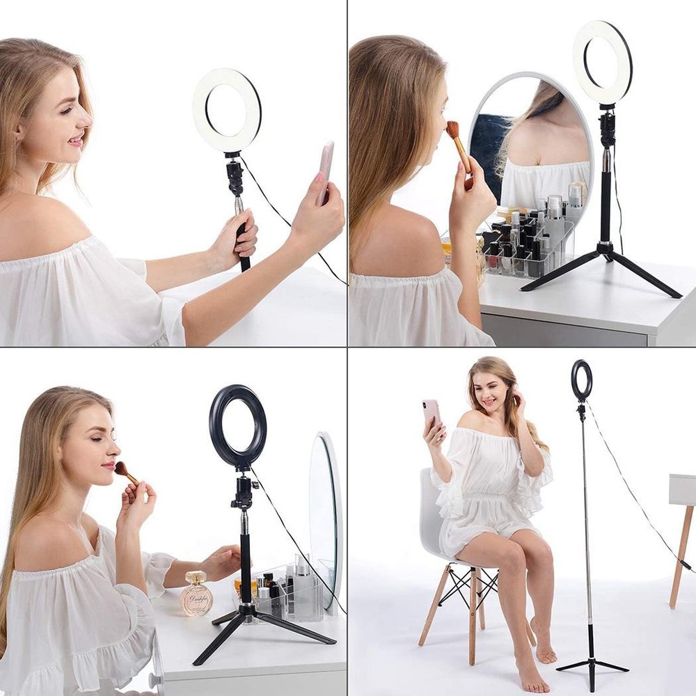 Practical USB interface adjustable fill light beauty lamp without holder