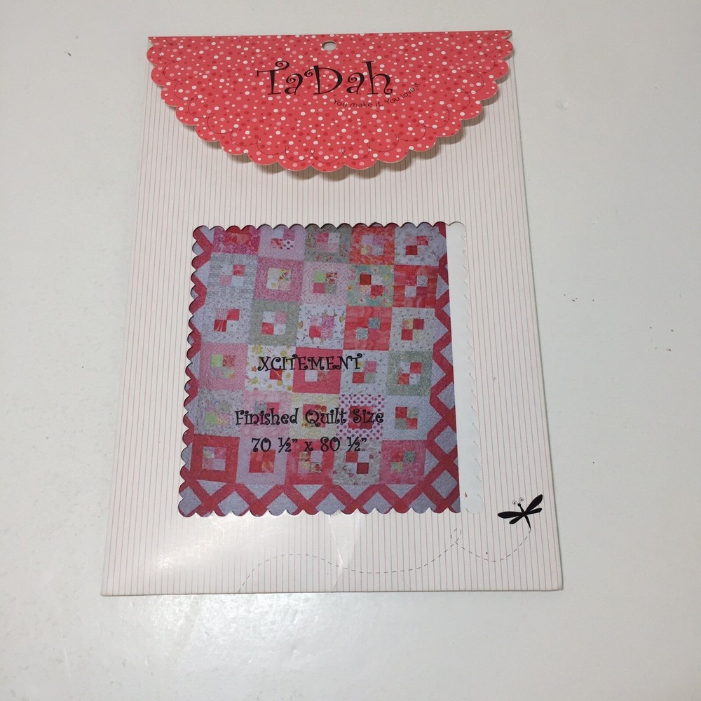 Xcitement Quilt Pattern 70.5" x 80.5" Ta Dah