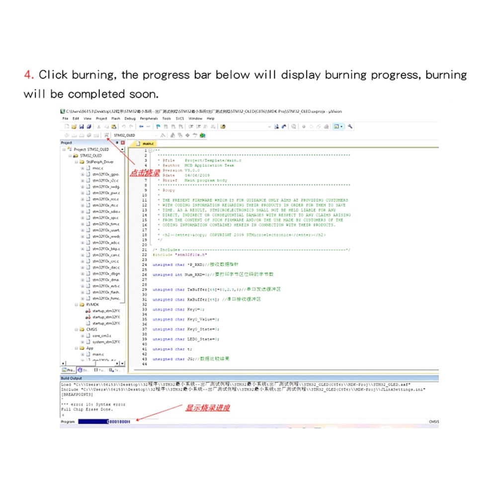Simulation Download Burner STM32 Development Debugger SWD USB Serial Port DC5V