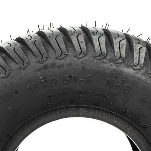 2pcs 18x9.50-8 18x9.5-8 18x9.5x8 Lawn Mower Golf Cart Turf Tires 4 Ply Rated