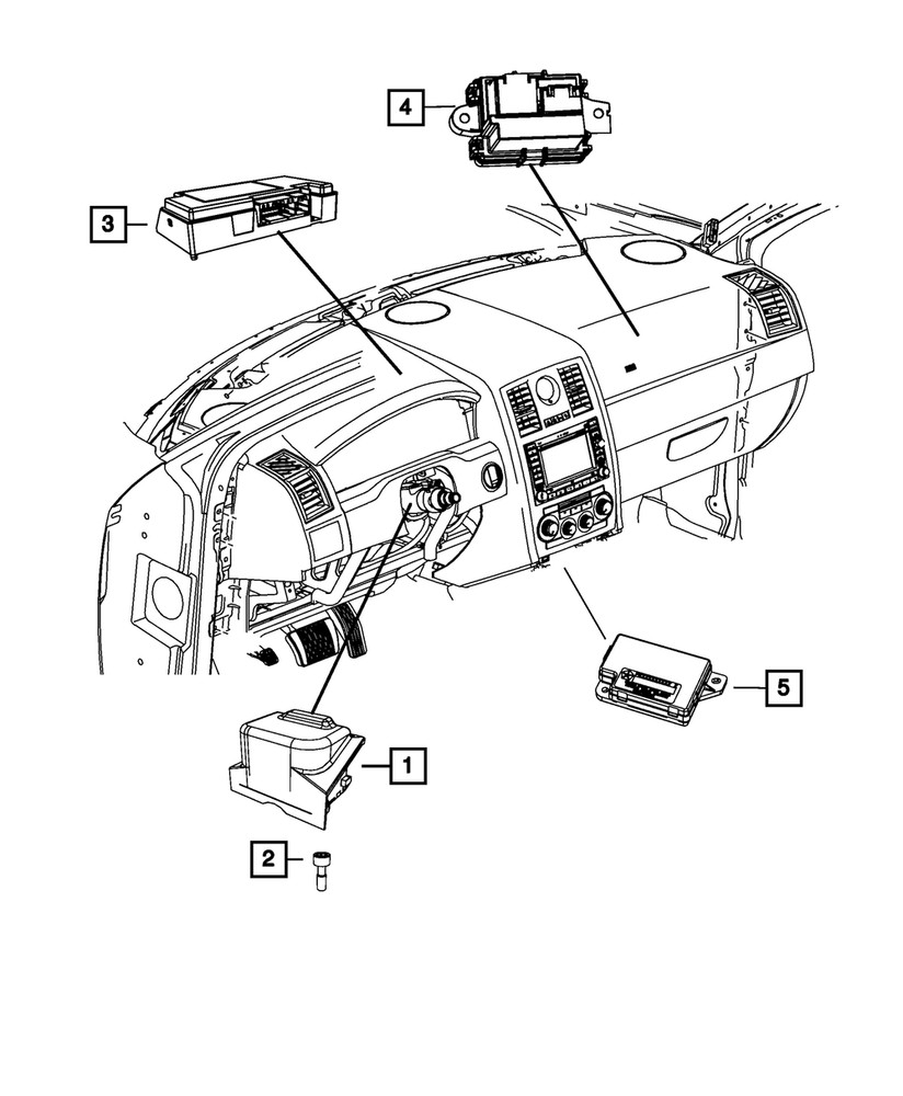 Genuine Mopar Telematics Module 68222280AA