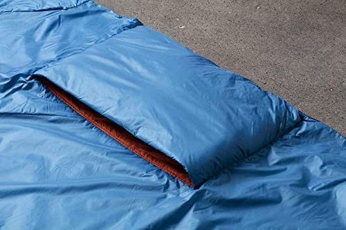 Klymit Versa Packable Camping Blanket and Comforter, Blue/Orange