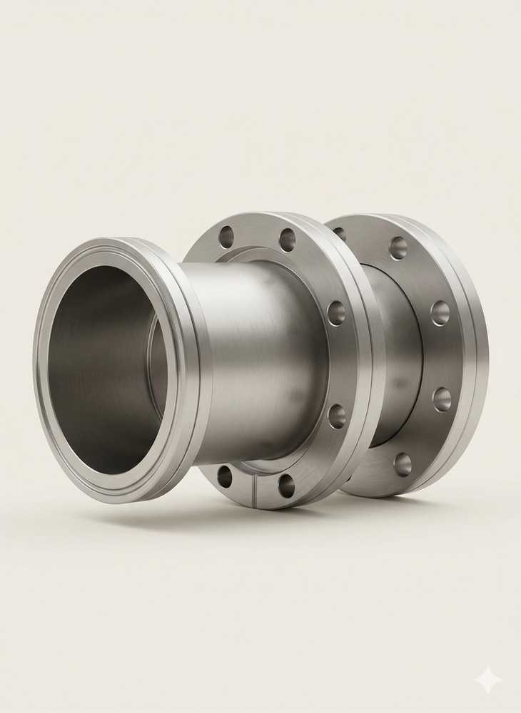 ANCORP 6" ConFlat Full Nipple | DN63 | 4.625" CF Spool | 304SS | CONFLAT