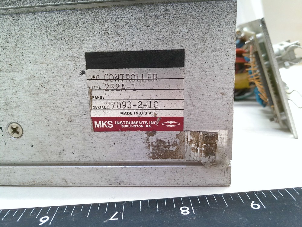 MKS 252A-1 Exhaust Valve Controller Component 120V Untested OPENED PROP PARTS