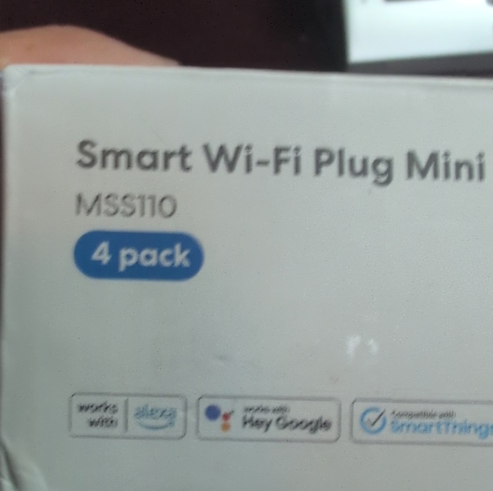 meross Smart Wi-Fi Plug Mini MSS110 4 Pack Alexa Google SmartThings Compatible
