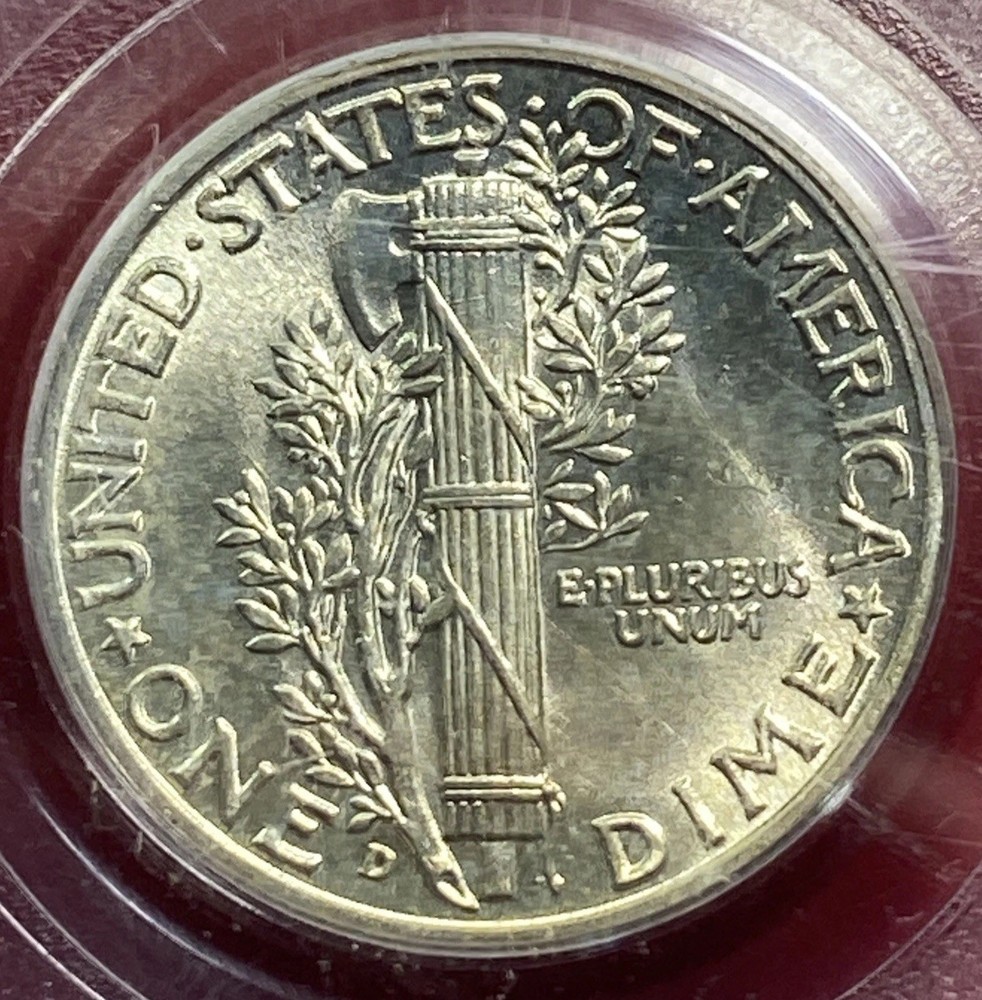 1943 D Mercury Dime PCGS MS66FB Full Bands