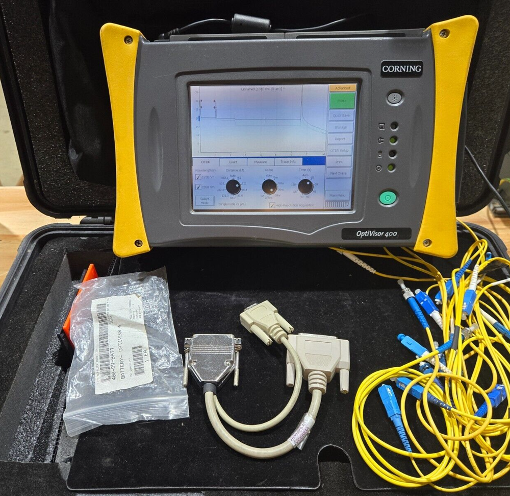 CORNING OPTIVISOR 400 Optical Time Domain Reflectometer W/CASE