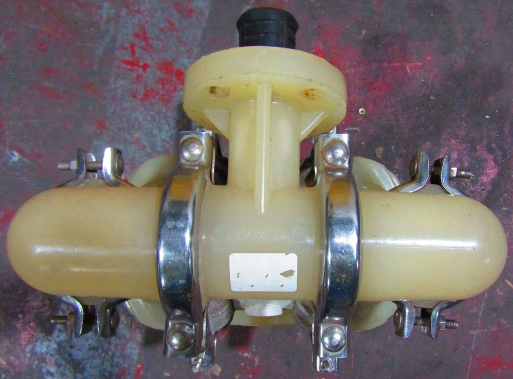 😃 WILDEN 1 1/2" POLYPROPYLENE PNEUMATIC DOUBLE DIAPHRAGM PUMP