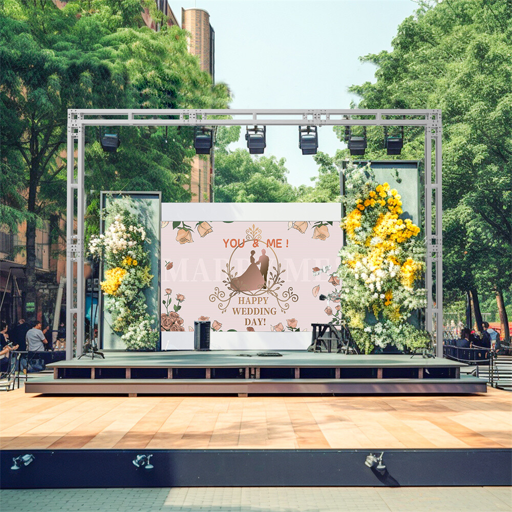 Multiple Square Truss Segment Kit Narrow Dj Lighting Trussing Box Wedding Stage