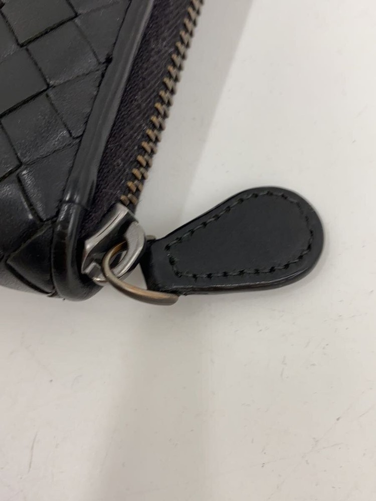 BOTTEGA VENETA Long Wallet Black Solid Men's