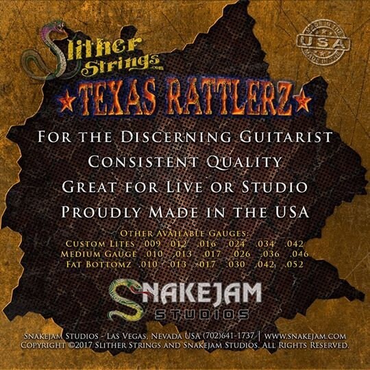 Slither Strings Texas Rattlerz - Coated Electric Guitar Strings