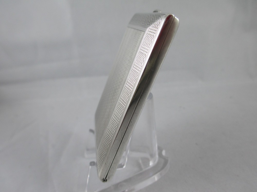 ART DECO SOLID SILVER, GEORGE V MATCH BOOK CASE, WILLIAM NEALE, BIRM. 1925