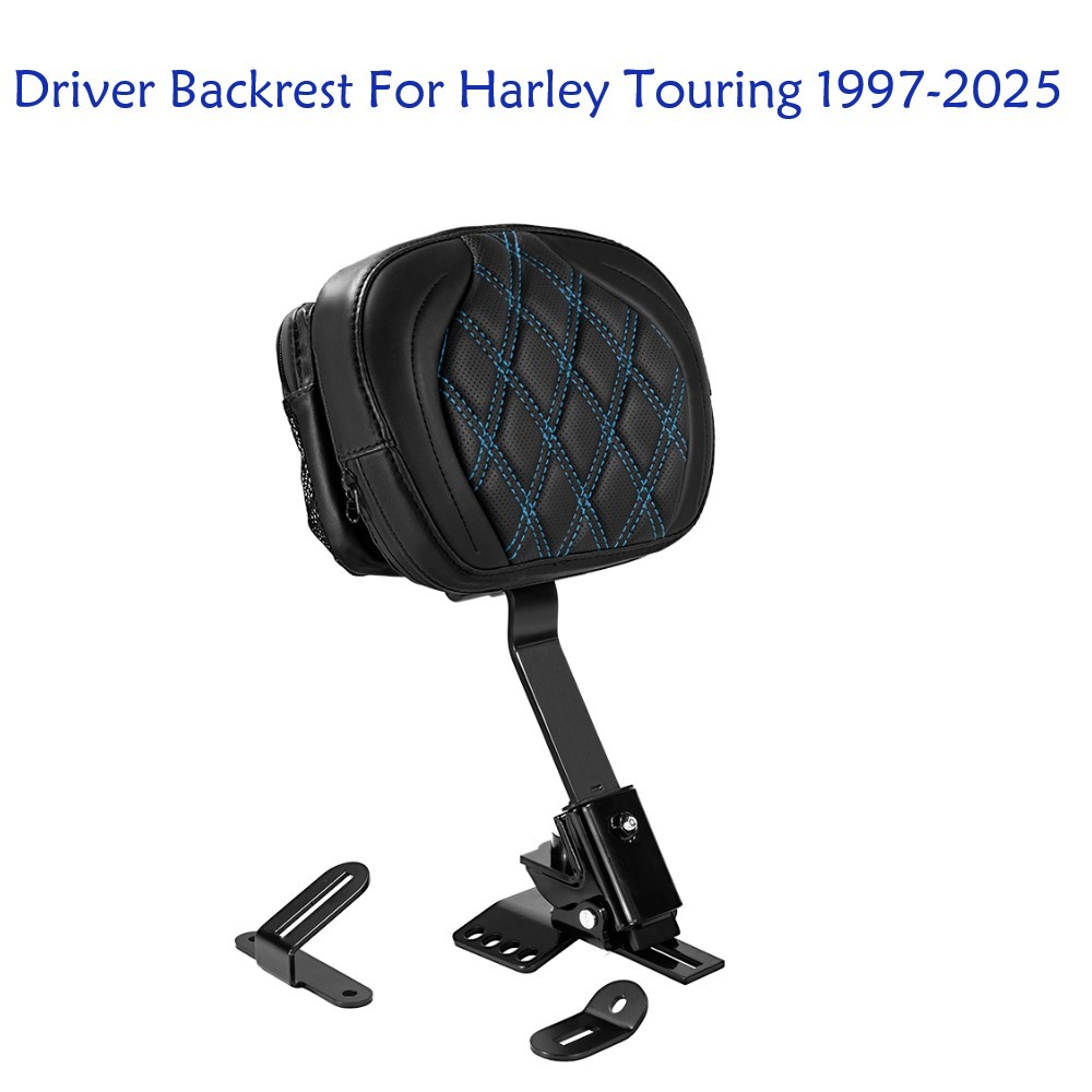 Plug-in Rider Driver Backrest Pad For Harley Touring CVO / CVO Road Glide