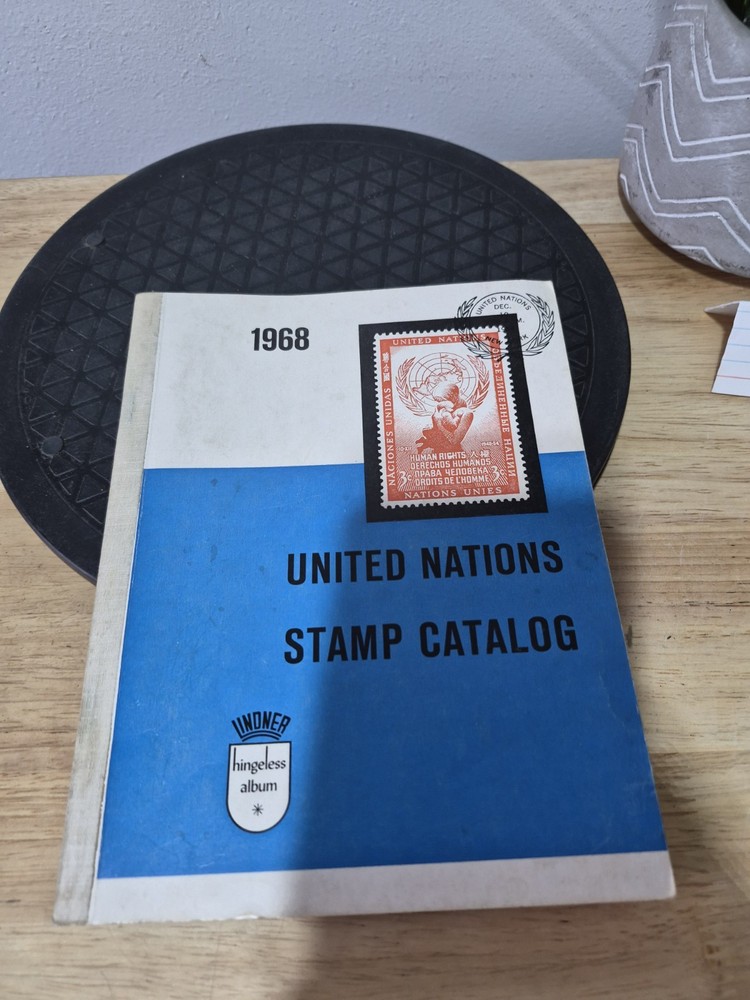 1968 United Nations Stamp Collector Catalog Book