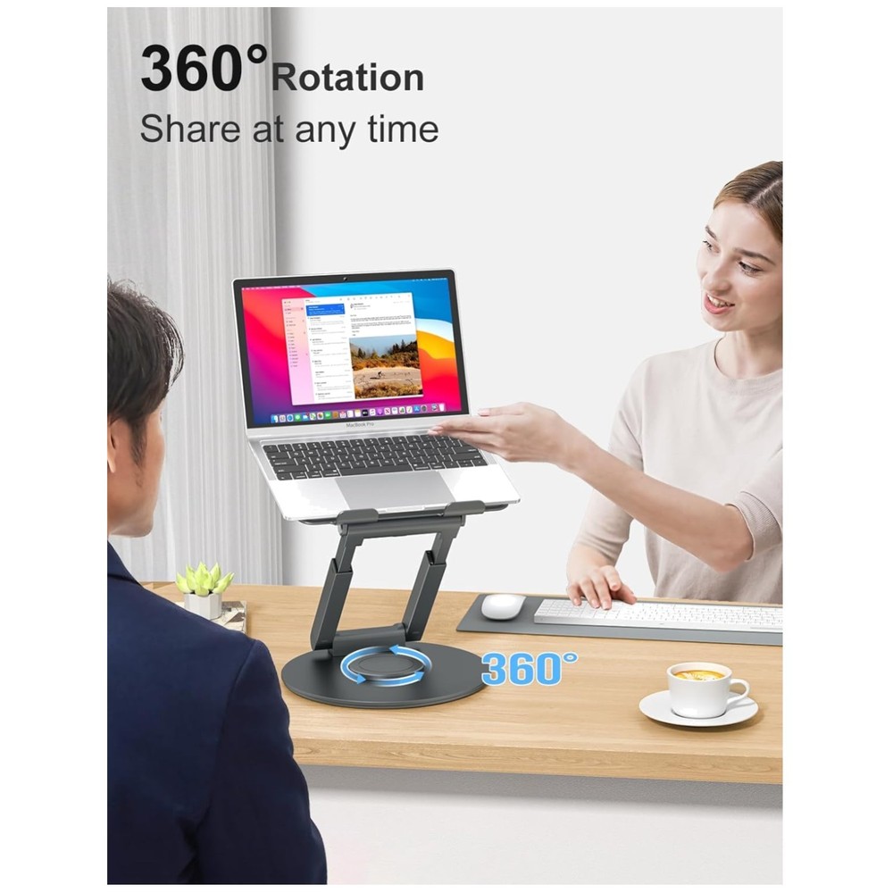 Height Adjustable Sit to Stand Riser for MacBook Pro