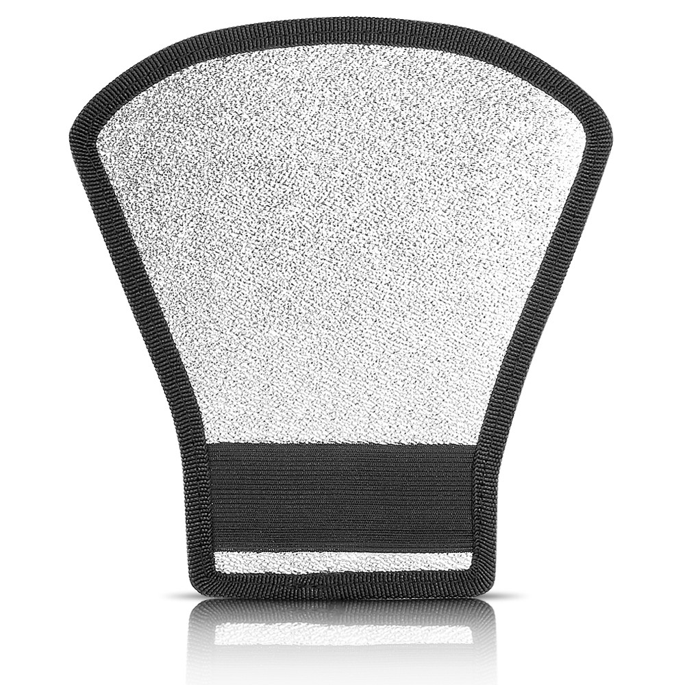 Neewer Two-Sides Flash Diffuser Silver/White Reflector for Speedlite Flash