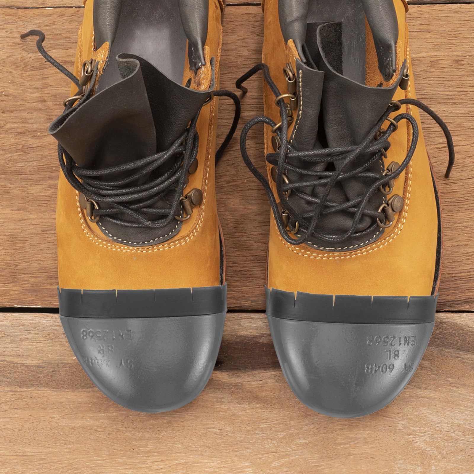 1 Pair Metal Foot Guard Toe Cover Composite Toe Inserts Work Toe Guard Steel ...