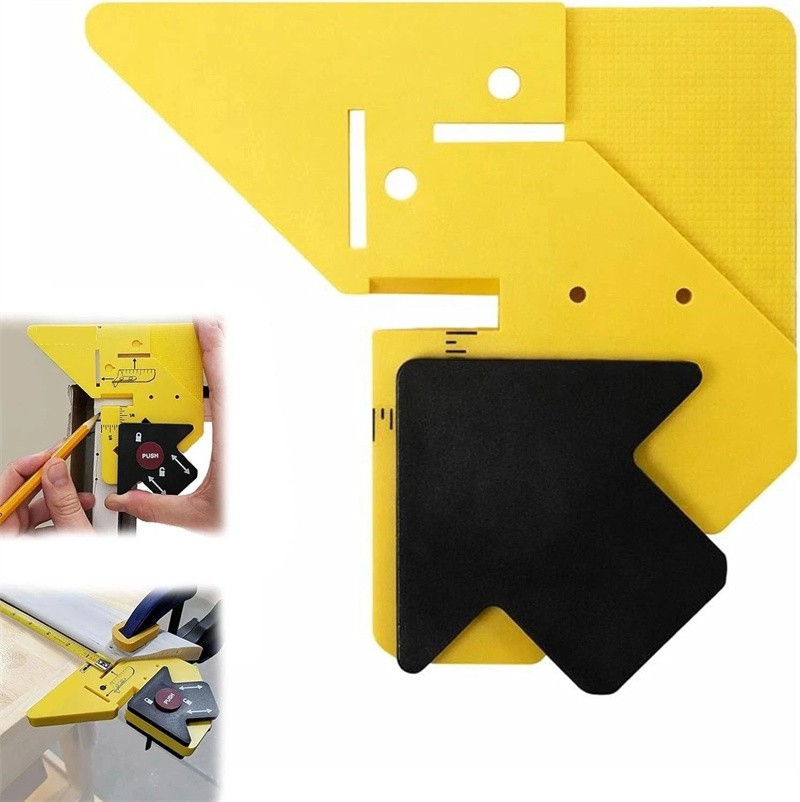 Multifunctional Trim Carpentry Aid, Precision Measuring & Miter Marking Tool