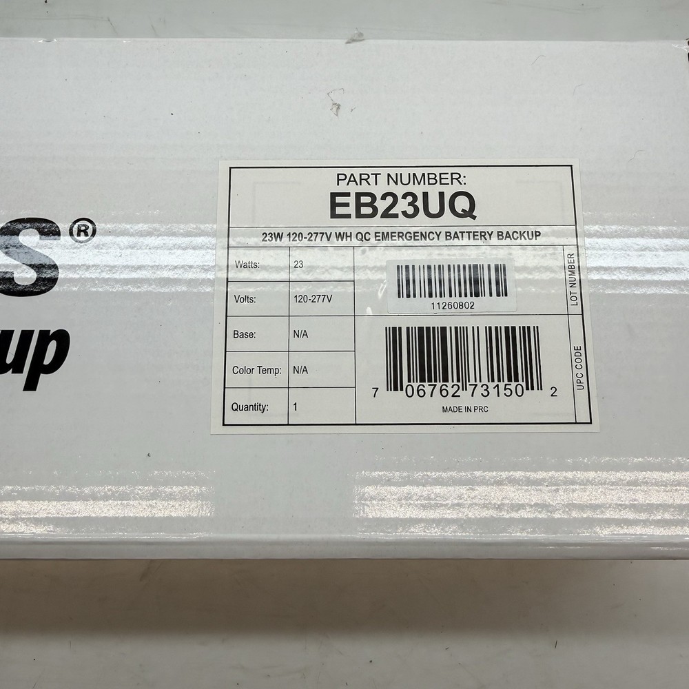 Litetronics EB23UQ Emergency Battery Backup - NEW