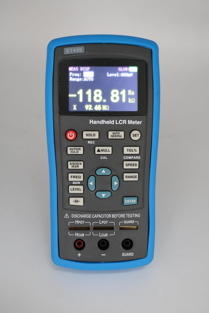 Precision LCR/ESR Meter with TFT Display & Type-C Interface ET430