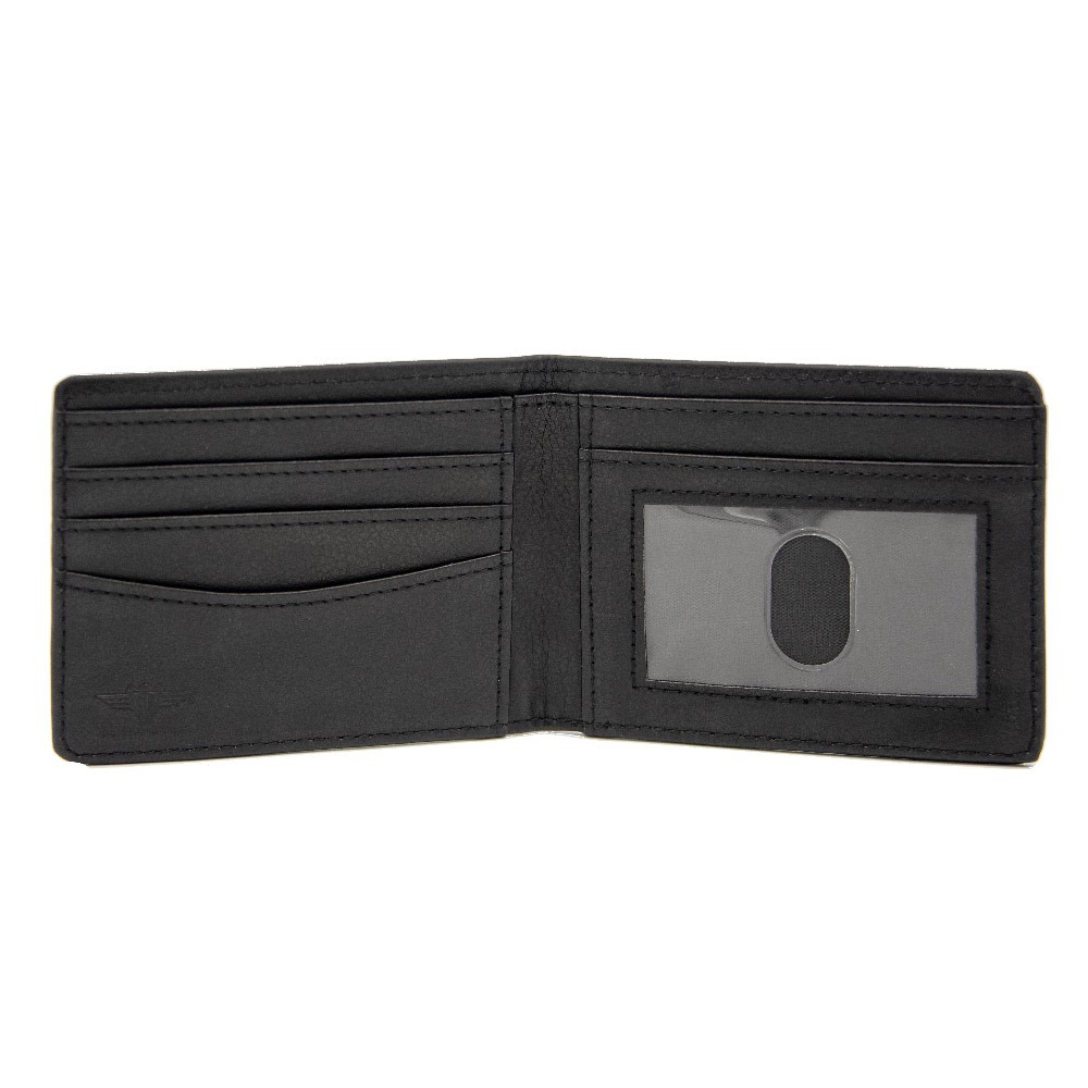 Bi-Fold Wallet CARROLL SHELBY Script Cobra Split Black/White/Red
