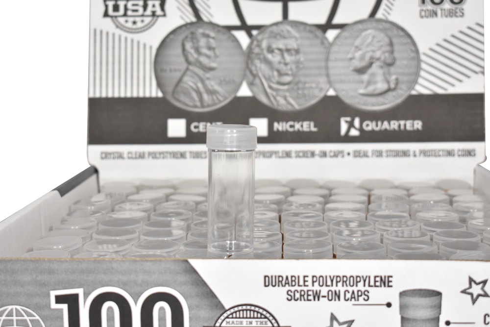 (10) Round Nickel Coin Tubes
