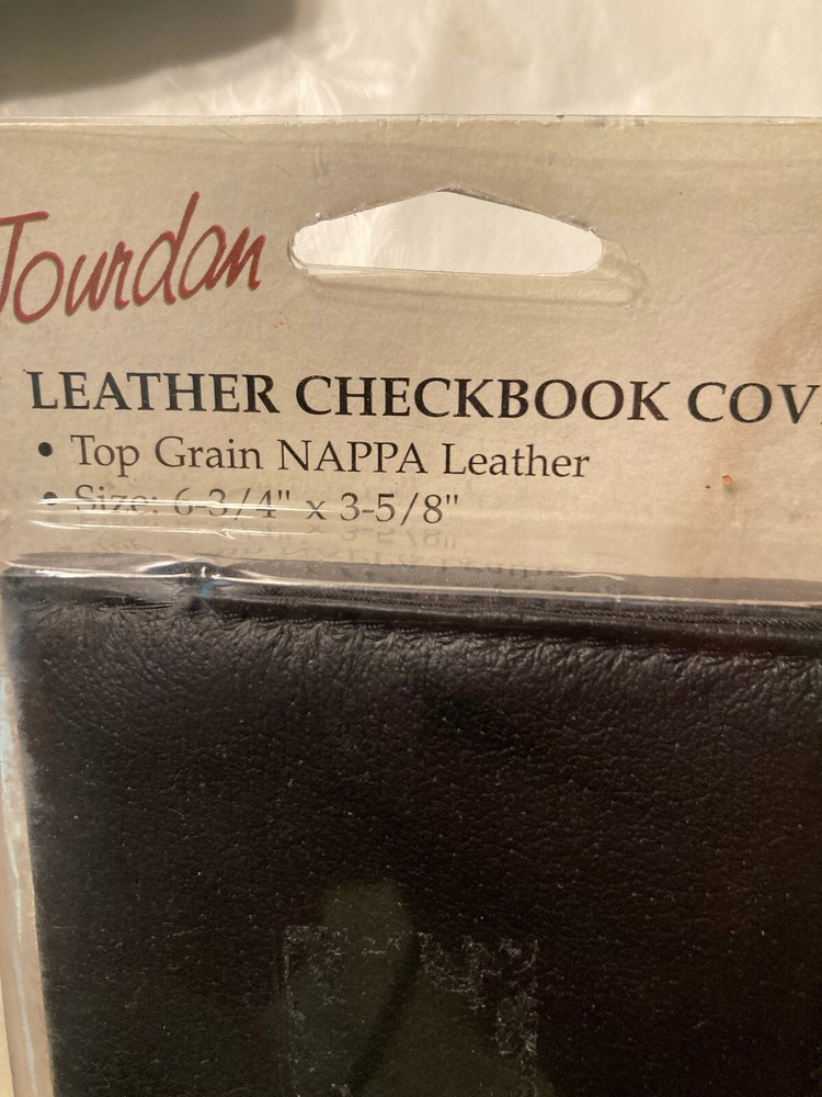 LEATHER CHECK BOOK COVER
