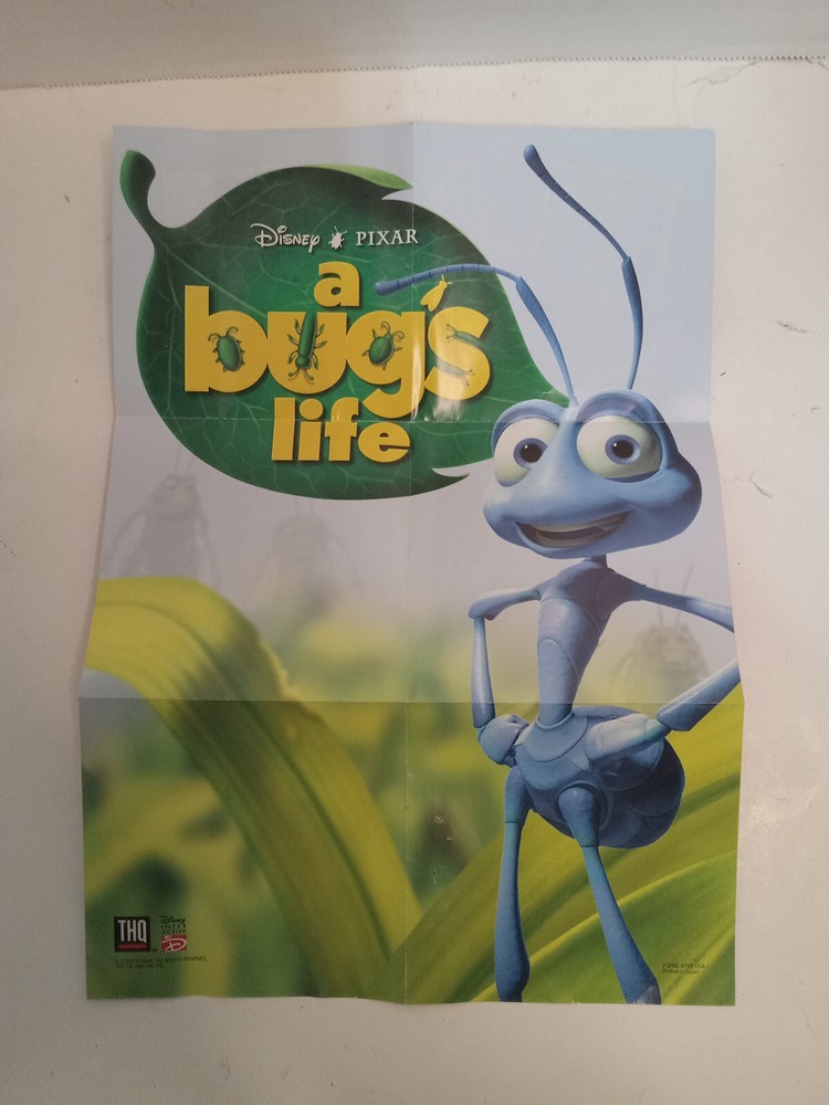 Nintendo Gameboy Disney's A Bug's Life GB Poster Insert