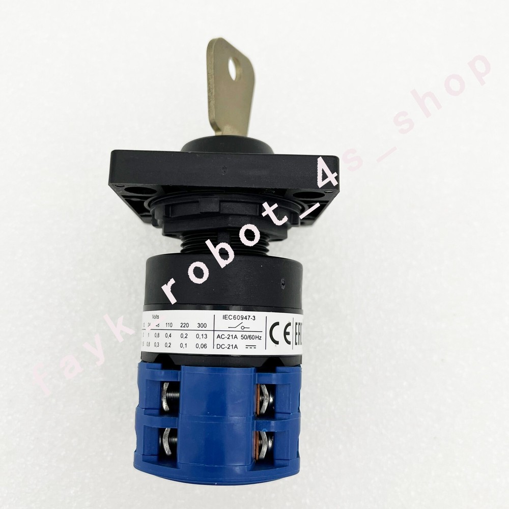 ON4KB 2-speed 2section mode switch selector w/key For ABB robot controller parts