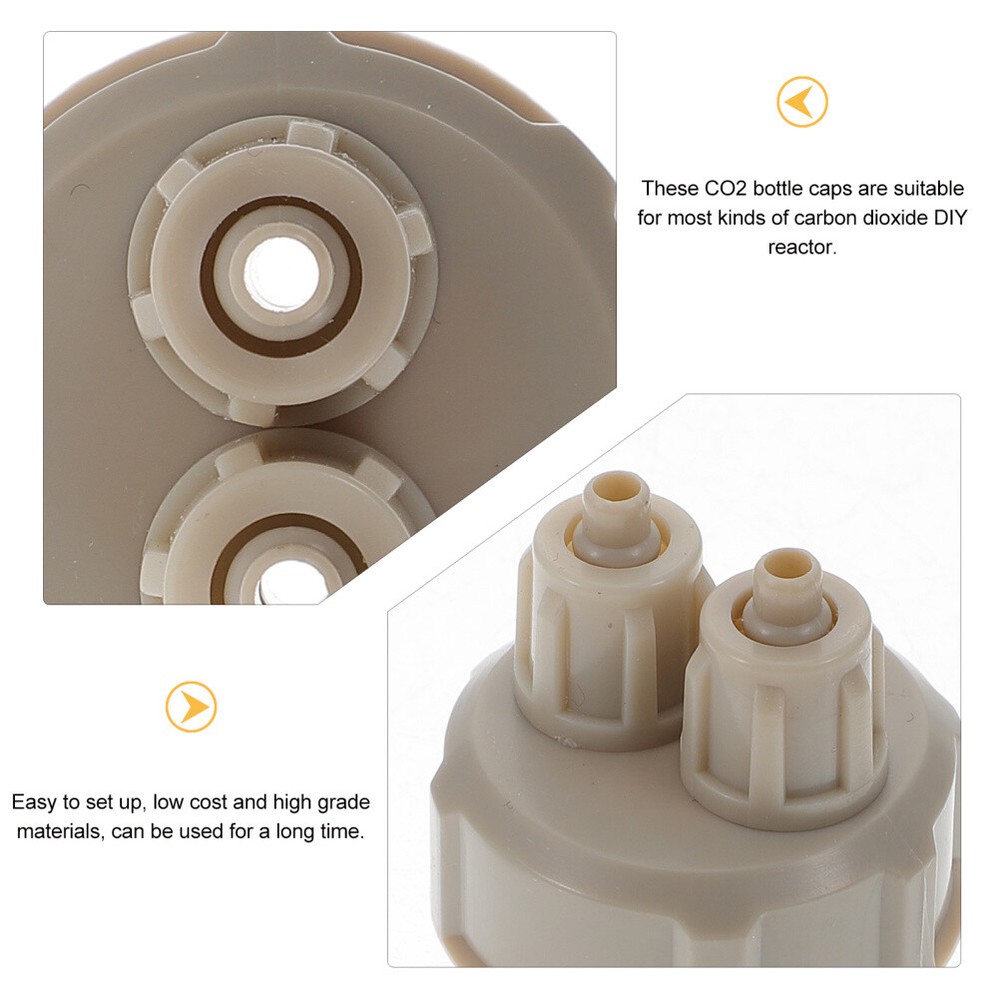 6pcs CO2 Diffuser Caps Diy Co2 Bottle Caps Air Diffuser Generator Part