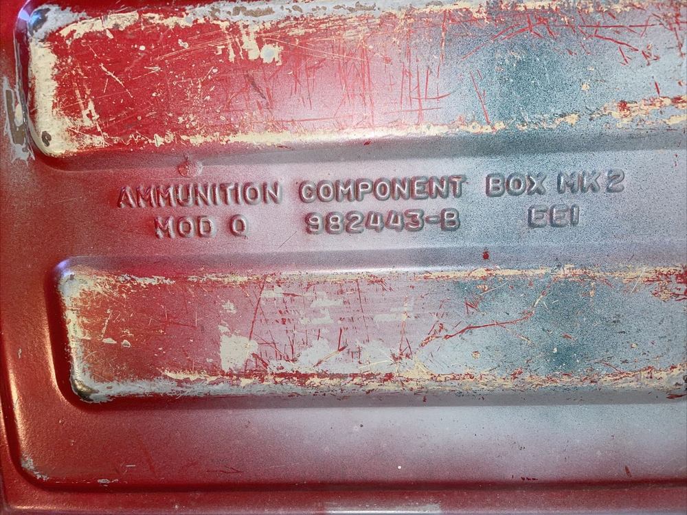 Vintage 1950's  AMMO COMPONENT BOX METAL MK2 MOD 0