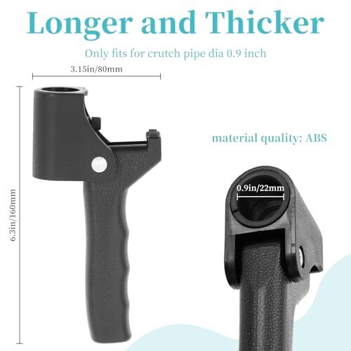 Walking Cane Accessories-Second Handle. Auxiliary Handle with Immovable Fixed